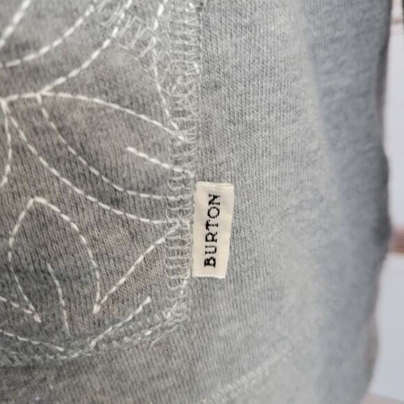 Burton Indie Crush Funnel Neck Sweatshirt Grey Small - Picture 6 of 11